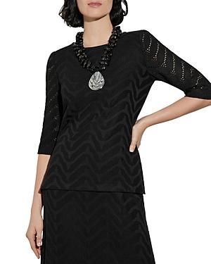 Misook Jewel Neck Pullover Top