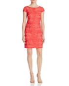 Laundry By Shelli Segal Geometric Embroidered Dress