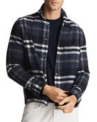 Reiss Marjon Snap Plaid Overshirt