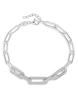 Sterling Forever Sparkle Link Bracelet