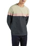Ted Baker Colorblock Textured Sweatshirt