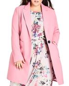 City Chic Plus Sweet Romance Coat