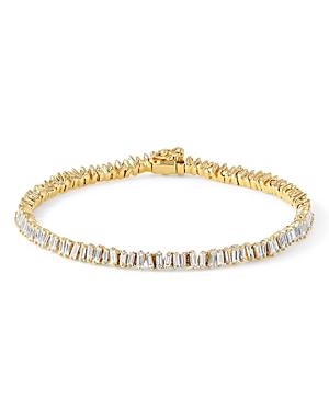 Suzanne Kalan 18k Yellow Gold Fireworks Diamond Baguette Bracelet
