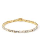 Suzanne Kalan 18k Yellow Gold Fireworks Diamond Baguette Bracelet
