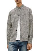 The Kooples Beige And Black Floral Shirt