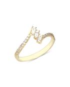 Bloomingdale's Diamond Bypass Ring In 14k Yellow Gold - 100% Exclusive