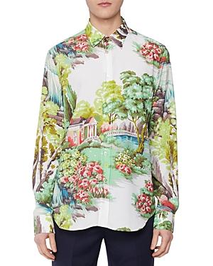 Paul Smith Manor House Print Button Down Shirt