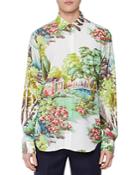 Paul Smith Manor House Print Button Down Shirt
