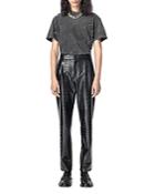 Han Kjobenhavn Black Crocodile Suit Pants