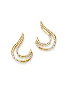 Bloomingdale's Diamond Double J Drop Earrings In 14k Yellow Gold, 0.25 Ct. T.w. - 100% Exclusive