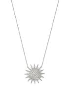 Bloomingdale's Diamond Starburst Pendant Necklace In 14k White Gold, 15-17, 1.0 Ct. T.w. - 100% Exclusive