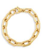Alberto Amati 14k Yellow Oval Link Chain Bracelet