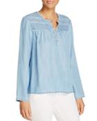 Sanctuary Quinn Embroidered Chambray Top - 100% Exclusive