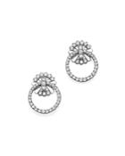 Kc Designs 14k White Gold Diamond Circle Earrings