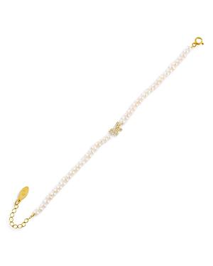 Adinas Jewels Freshwater Pearl Butterfly Bracelet