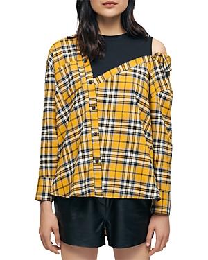 Maje Loris Trompe L'oeil Check Shirt