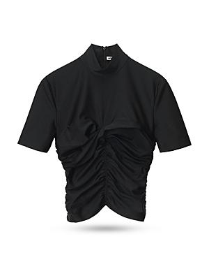 Alexanderwang.t Ruched Mock Neck Top
