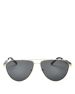 Versace Men's Brow Bar Aviator Sunglasses, 62mm