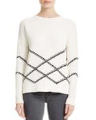 Vince Graphic Stitch Cotton Sweater