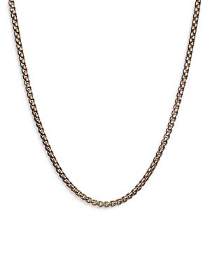 David Yurman 18k Yellow Gold Small Box Chain Necklace, 18