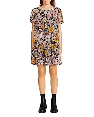 Bb Dakota By Steve Madden Orange Blossom Floral Print Dress