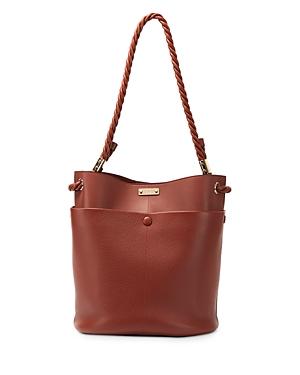 Chloekey Medium Leather Bucket Bag
