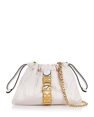 Moschino Drawstring Logo Shoulder Bag