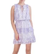 Laundry By Shelli Segal Floral Print Ruffle Trim Dress