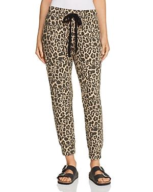 Lna Brushed Leopard Print Sweatpants