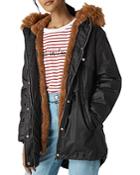 Whistles Faux-fur-lined Waxy Parka