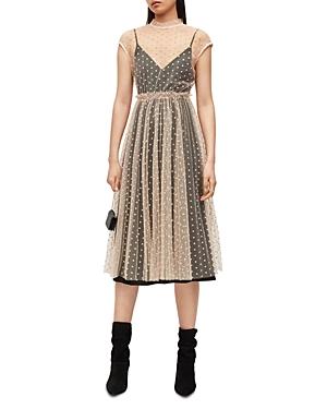 Allsaints Arya Tulle Overlay Dress