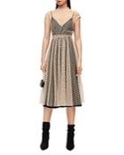 Allsaints Arya Tulle Overlay Dress