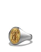 David Yurman Petrvs Bee Signet Pinky Ring With 18k Gold