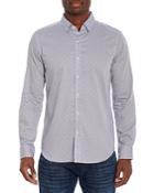 Robert Graham Marzo Cotton Abstract Star Print Tailored Fit Button Down Shirt