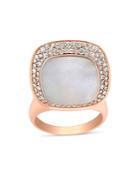 Roberto Coin 18k Rose Gold Carnaby Street Mother-of-pearl & Diamond Ring