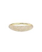 Zoe Lev 14k Yellow Gold Diamond Pave Dome Ring
