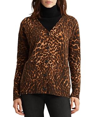 Lauren Ralph Lauren Animal Print Cardigan