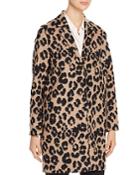Harris Wharf Leopard-print Wool-blend Cocoon Coat