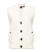 Pinko Rhinestone Button Sweater Knit Gilet