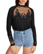 Free People Saheli Floral-embroidered Top