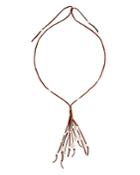 Chan Luu Cultured Freshwater Pearl Leather Fringe Lariat Necklace, 41