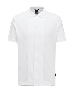 Boss Powell 09 Cotton Mercerized Regular Fit Button Down Camp Shirt