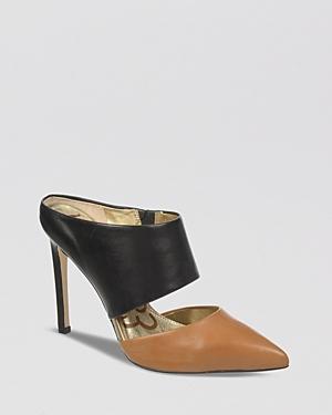 Sam Edelman Pointed Toe Mule Slide Pumps - Monroe High Heel