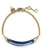 Alexis Bittar Lucite Id Curb Chain Bracelet