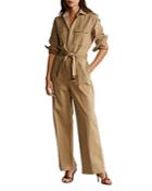 Lauren Ralph Lauren Cotton Twill Jumpsuit