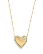 Bloomingdale's Diamond Heart Pendant Necklace In 14k Yellow Gold, 0.30 Ct. T.w. - 100% Exclusive