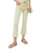 Marella Katai Cropped Flare Jeans In Light Yellow