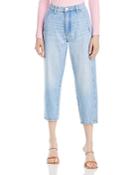 Blanknyc Cropped Bow Leg Jeans In Steal The Show