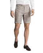 Reiss Auto Linen Textured Melange Modern Fit Suit Shorts