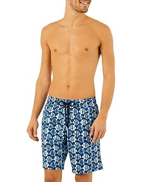 Vilebrequin Batik Fishes Stretch Printed Regular Fit 7 Swim Trunks